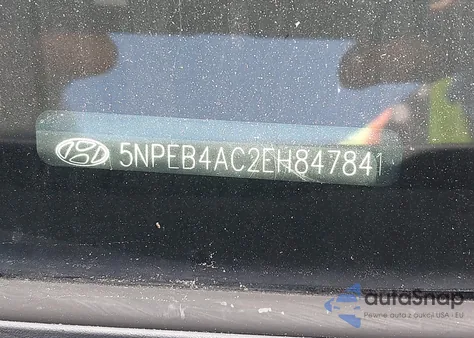 2014 Hyundai Sonata Gls from USA, damaged, VIN 5NPEB4AC2EH847841